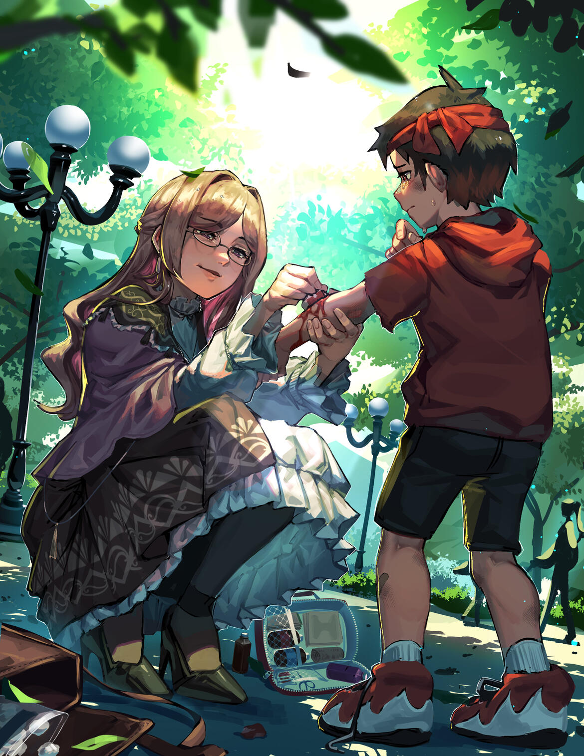 Promotional Art for game Unmasked Truths | Clip Studio Paint | 25 Hours