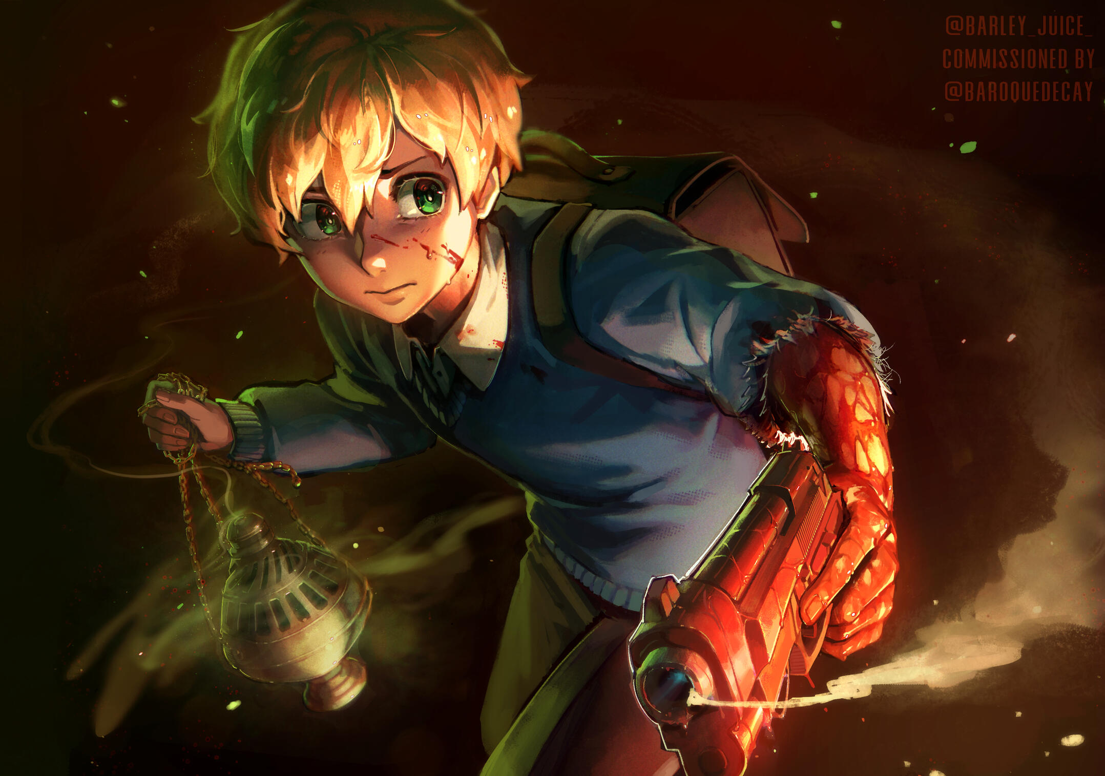 Promotional Art for game Catechesis by Baroque Decay | Clip Studio Paint | 35 Hours