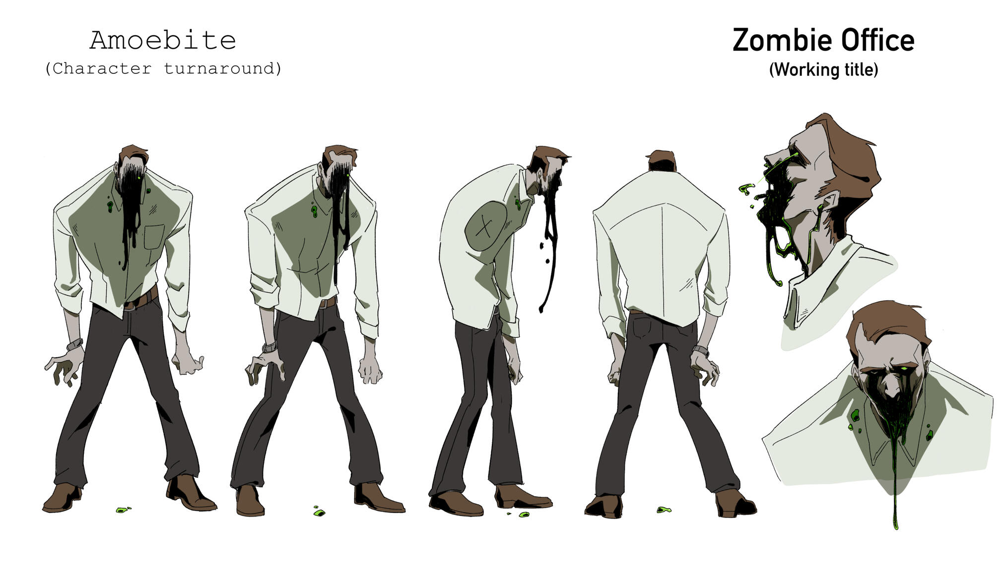 "Amoebite" Character Turnaround